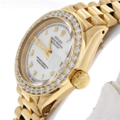 diamond benzel 26 mm ladies rolex date adjust|rolex lady datejust fluted.